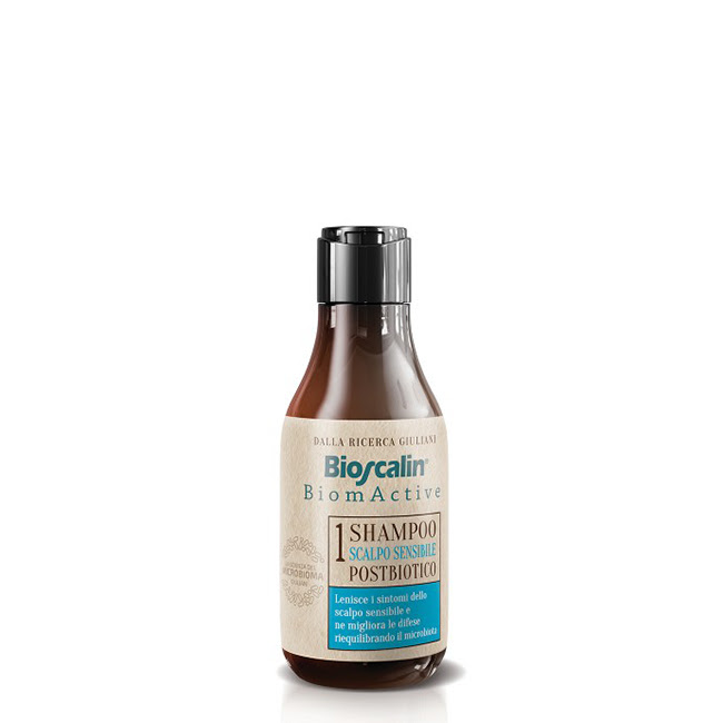 BioscalinBiomActivePostbioticShampooSensitiveScalp200ml Bioscalin BiomActive Shampoo Pós Biótico Couro Cabeludo Sensível 200ml - Image 1