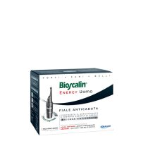 Box  of  Bioscalin  Energy  Men  Anti-Hair  Loss  Ampoules  by  Bioscalin,  a  liquid  supplement  indicated  for  stimulating  hair  growth  in  men.