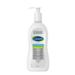 Bottle of Cetaphil Pro Itch Control Moisturizing Lotion by Cetaphil, a lotion indicated for soothing itchy and dry skin.
