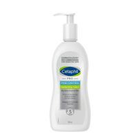 Bottle  of  Cetaphil  Pro  Itch  Control  Moisturizing  Lotion  by  Cetaphil,  a  lotion  indicated  for  soothing  itchy  and  dry  skin.