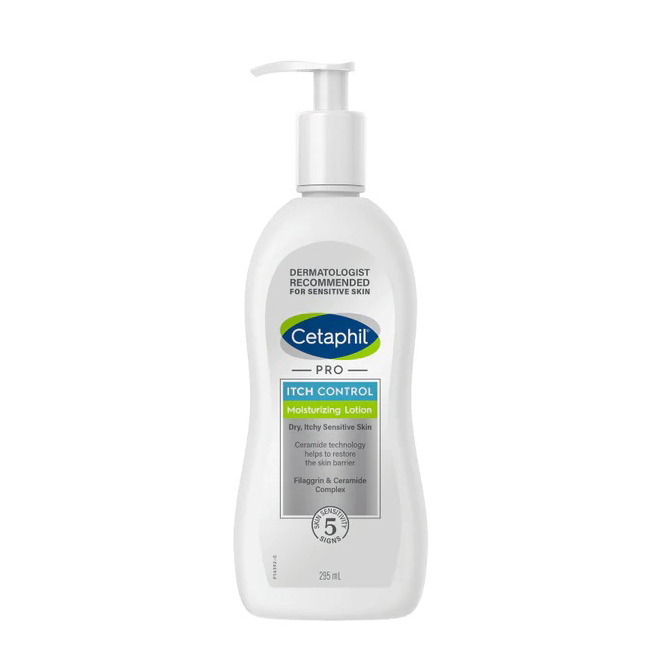 Cetaphil Pro Itch Control Moisturizing Lotion 295ml Bottle of Cetaphil Pro Itch Control Moisturizing Lotion by Cetaphil, a lotion indicated for soothing itchy and dry skin.