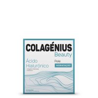Sachet  of  Colagénius  Beauty  Hyaluronic  Acid  by  Colagénius,  a  food  supplement  indicated  for  skin  hydration  and  elasticity.