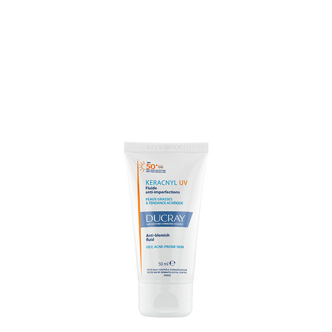 DucrayKeracnylUVSPF50+Anti-BlemishFluid50ml Bottle of Ducray Keracnyl UV SPF50