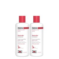 Box  of  Isdin  Psorisdin  Emollient  Daily  Lotion  by  Isdin,  a  lotion  indicated  for  reducing  psoriasis  symptoms.