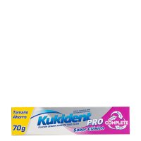 Tube  of  Pro  Complete  Denture  Adhesive  Cream  Classic  by  Kukident,  a  cream  indicated  for  securing  dentures  and  comfort.