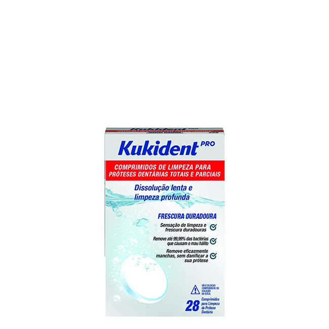 KukidentProDentureCleanserTabletsx28 クキデントプロ入れ歯洗浄剤錠剤 28錠入 - 画像 (1)