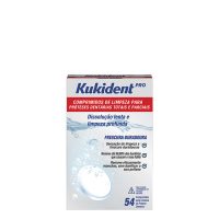 Box  of  Kukident  Pro  Denture  Cleanser  Tablets  by  Kukident,  a  tablet  indicated  for  deep  cleaning  of  full  and  partial  dentures.