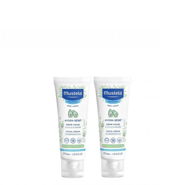 MustelaHydraBabyFacialCreamDuo2x40ml Mustela Hydra Baby Facial Cream Duo 2x40ml