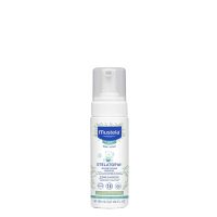 Bottle  of  Mustela  Stelatopia  Foam  Shampoo  by  Mustela,  a  foam  shampoo  indicated  for  atopic  baby  scalps.