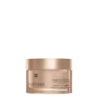 Jar  of  Rene  Furterer  Absolue  Kératine  Ultimate  Repairing  Mask  by  Rene  Furterer,  a  fluid  mask  indicated  for  repairing  damaged  hair.