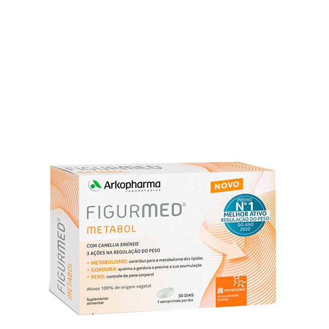 FigurmedMetabolTabletsx30 Box of Figurmed Metabol Tablets by Figurmed, a food supplement indicated for weight control and lipid metabolism.