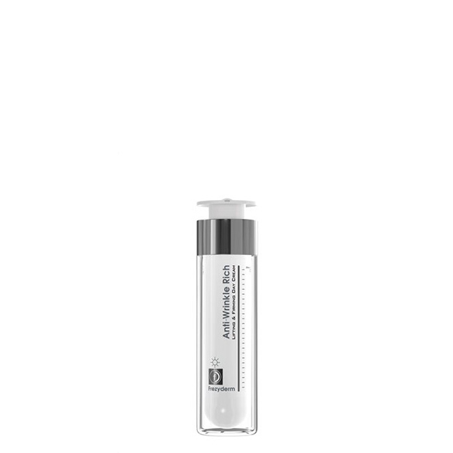 FrezydermAnti-WrinkleRichDayCream50ml Jar of Frezyderm Anti-Wrinkle Rich Day Cream by Frezyderm, a day cream indicated for mature skin to improve elasticity and firmness.