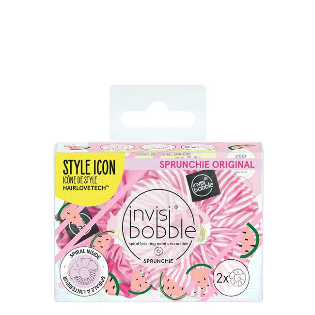 InvisibobbleSprunchieDuoFruitFiestaOneinaMelonx2 Invisibobble Sprunchie Duo Fruit Fiesta One in a Melon x2