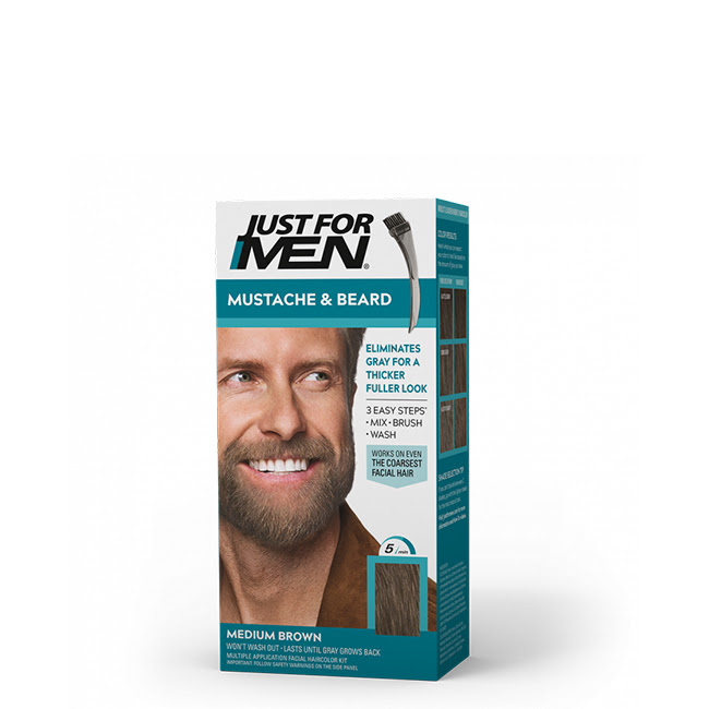 JustForMenMustache&BeardMediumBrown Just For Men Mustache & Beard Medium Brown