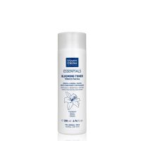 Bottle  of  Essential  Blooming  Toner  by  Martiderm,  a  fluid  toner  indicated  for  soothing  and  brightening  facial  skin.