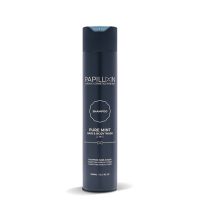 Bottle  of  Papillon  Pure  Mint  Hair  &  Body  Wash  by  Papillon,  a  cleansing  gel  indicated  for  hair,  beard  and  body  cleansing.