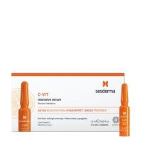 Box  of  Sesderma  C-vit  Intensive  Serum  Ampoules  by  Sesderma,  a  serum  indicated  for  brightening  and  revitalizing  facial  skin.