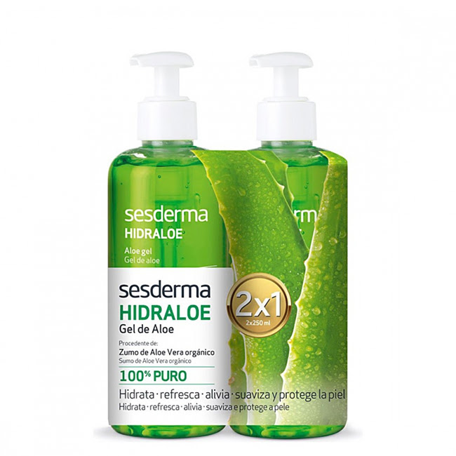 SesdermaHidraloeAloeGelDuo2x250ml Sesderma Hidraloe Duo Gel de Aloe Vera 2x250ml - Image 1