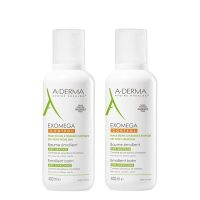 Product  container  of  A-Derma  Exomega  Control  Emollient  Balm  Duo  by  A-Derma,  a  balm  indicated  for  dry  and  atopic  skin.