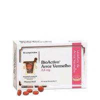 Box  of  BioActivo  Red  Yeast  Rice  Tablets  by  BioActivo,  a  food  supplement  indicated  for  maintenance  of  normal  blood  cholesterol  level.