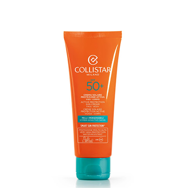 Collistar-Active-Sun-Protection-SPF50-Face-Body-Cream-100ml Collistar Active Sun Protection SPF50+ Face & Body Cream 100ml - Image 1
