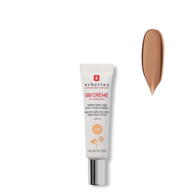 Erborian BB Cream Doré SM Tube of Erborian BB Crème Doré by Erborian, a BB cream indicated for matifying and evening out the complexion of tanned skin.