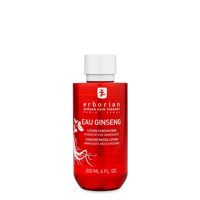 ErborianEauGinsengLotionConcentrée190ml Bottle of Erborian Eau Ginseng Lotion Concentrée by Erborian, a concentrated lotion indicated for hydrating and smoothing skin.