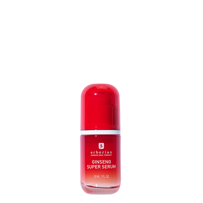 ErborianGinsengSuperSerum30ml Bottle of Erborian Ginseng Super Serum by Erborian, a concentrated serum indicated for smoothing signs of aging and wrinkles.