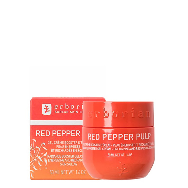 ErborianRedPepperPulpGelCream50ml Jar of Erborian Red Pepper Pulp Gel Cream by Erborian, a gel cream indicated for hydrating and activating luminosity of dull skin.