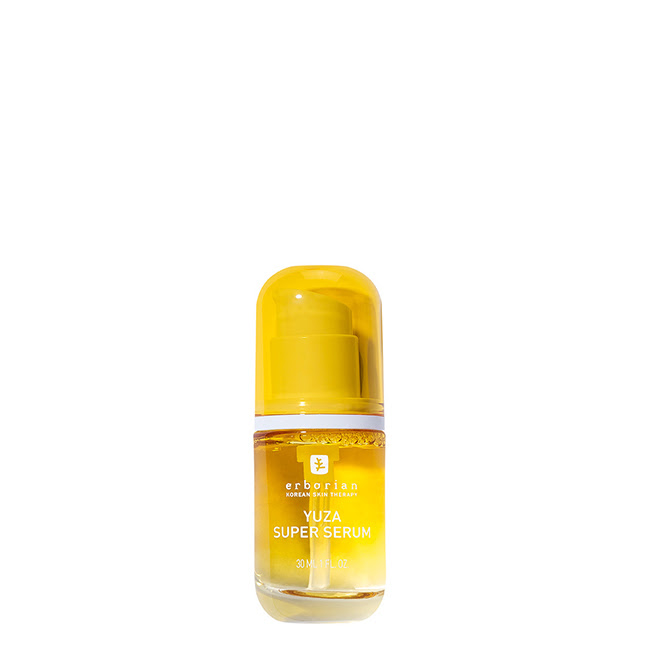ErborianYuzaSuperSerum30ml Bottle of Erborian Yuza Super Serum by Erborian, a concentrated serum indicated for brightening and revitalizing facial skin.