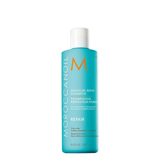 MoroccanoilMoistureRepairShampoo250ml Bottle of Moroccanoil Moisture Repair Shampoo by Moroccanoil, a hydrating shampoo indicated for restoring damaged hair.