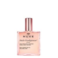 Bottle  of  Nuxe  Huile  Prodigieuse  Florale  Dry  Oil  by  Nuxe,  a  dry  oil  indicated  for  nourishing  and  protecting  face,  body  and  hair.
