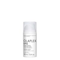 Jar  of  Olaplex  Nº  8  Bond  Intense  Moisture  Mask  by  Olaplex,  a  moisturizing  mask  indicated  for  adding  volume  and  shine  to  hair.