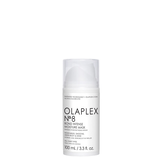 OlaplexNº8BondIntenseMoistureMask100ml Jar of Olaplex Nº 8 Bond Intense Moisture Mask by Olaplex, a moisturizing mask indicated for adding volume and shine to hair.
