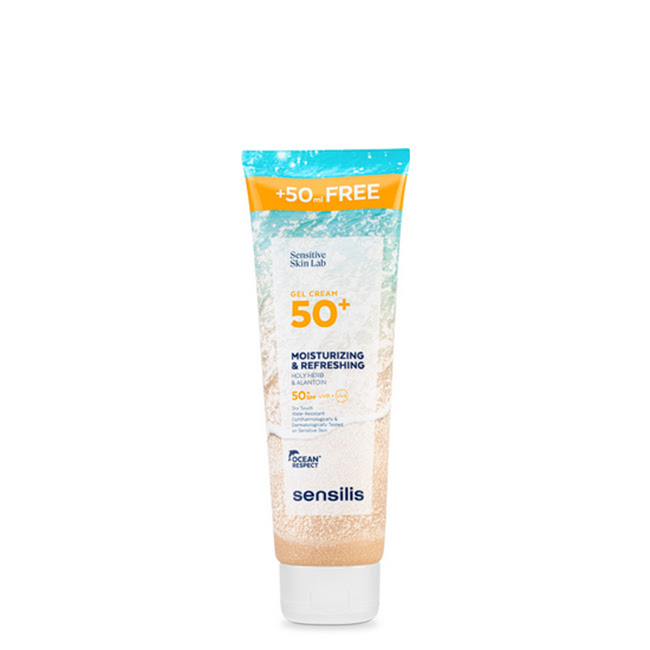 SensilisMoisturizingRefreshingGelCreamSPF50250ml Sensilis Sun Fotoprotetor Gel-Creme SPF50+ 250ml - Image 1