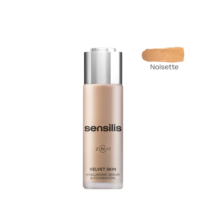 SensilisVelvetSkin2-in-1Color04Noisette30ml Sensilis Velvet Skin 2-em-1 Base Sérum Cor 04 Noisette 30ml - Image 1