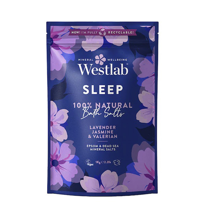WestlabSleepBathSaltsLavanderJasmineValerian1kg ウェストラボ スリープバスソルト ラバンダー、ジャスミン、バレリアン 1kg - 画像 (1)