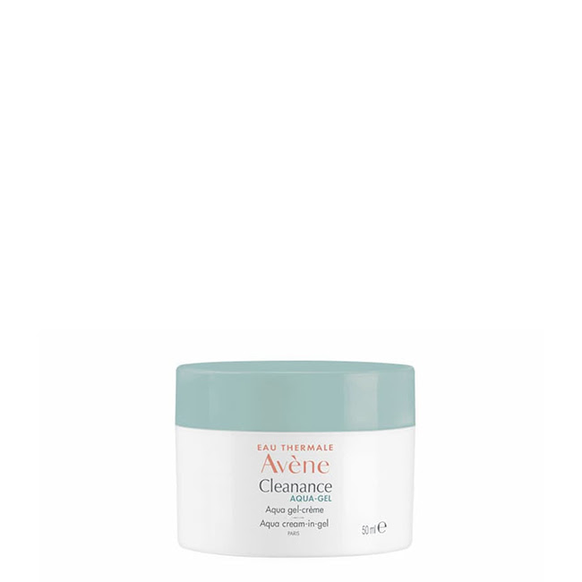 AvèneCleananceAqua-GelCream50ml Tube of Avène Cleanance Aqua-Gel Cream by Avène, a gel-cream indicated for hydrating and matifying oily skin.