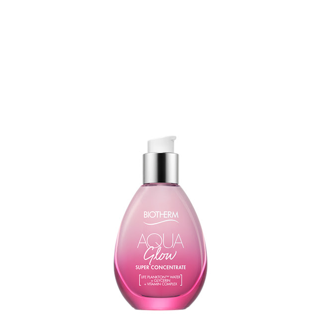 BiothermAquaGlowConcentrate50ml Product container of Biotherm Aqua Glow Concentrate by Biotherm, a concentrated gel indicated for fighting skin imperfections.