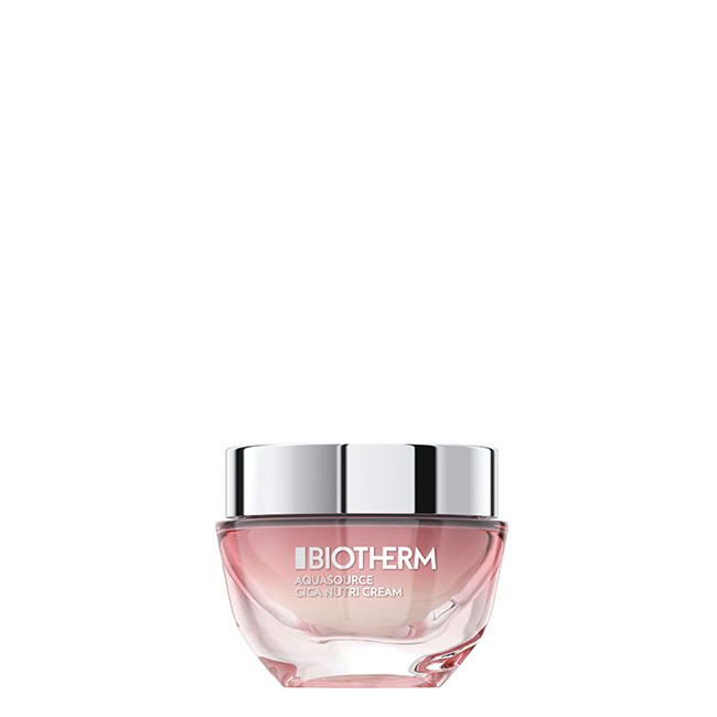 BiothermAquasourceCicaNutriCream50ml Jar of Biotherm Aquasource Cica Nutri Cream by Biotherm, a rich melting cream indicated for nourishing and regenerating dry skin.