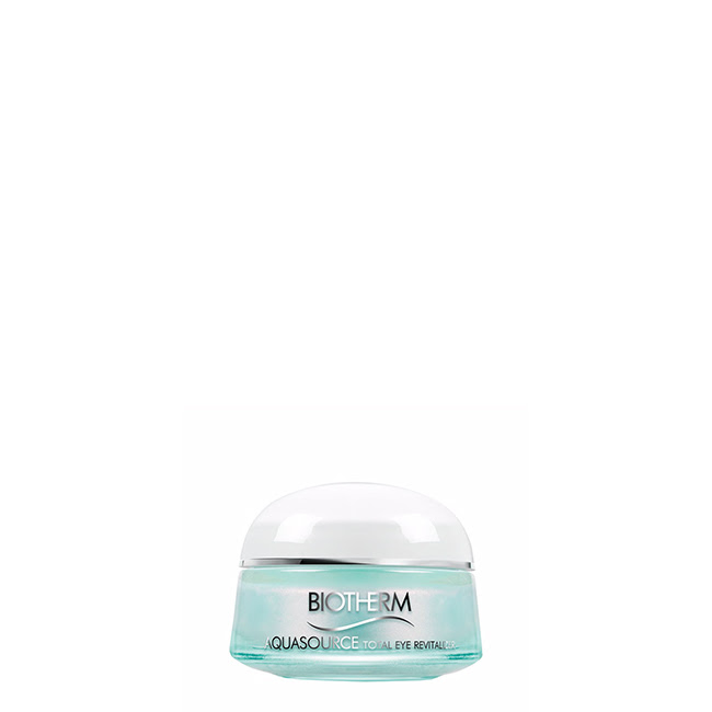 BiothermAquasourceTotalEyeRevitalizer15ml Product container of Biotherm Aquasource Total Eye Revitalizer by Biotherm, a fresh cream indicated for puffiness and dark circles.