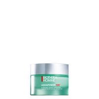 Jar  of  Biotherm  Homme  Aquapower  72h  Concentrated  Glacial  Hydrator  by  Biotherm,  a  gel-cream  indicated  for  long-lasting  hydration.