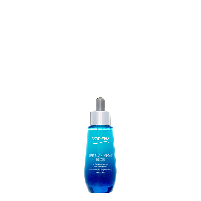 BiothermLifePlanktonRegeneratingElixir30ml Bottle of Biotherm Life Plankton Regenerating Elixir by Biotherm, a fresh serum indicated for strengthening the skin barrier.