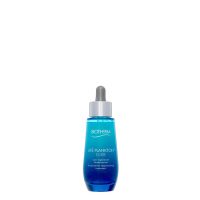 Bottle  of  Biotherm  Life  Plankton  Regenerating  Elixir  by  Biotherm,  a  serum  indicated  for  regenerating  and  strengthening  the  skin  barrier.