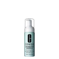 Tube  of  Clinique  Anti-Blemish  Solutions  Cleansing  Foam  by  Clinique,  a  foam  indicated  for  purifying  oily  acne-prone  skin.