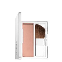 Compact  of  Blushing  Blush  Color  01  Aglow  by  Clinique,  a  pressed  powder  blush  indicated  for  defining  face  contours.