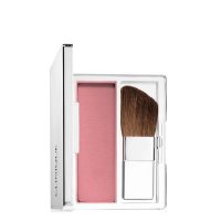 Compact  of  Blushing  Blush  Color  115  Smoldering  Plum  by  Clinique,  a  pressed  powder  blush  indicated  for  defining  face  contours.