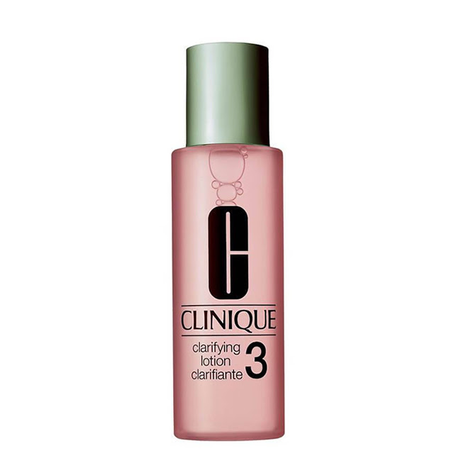 CliniqueClarifyingLotion3CombinationOilySkin400ml Bottle of Clinique Clarifying Lotion 3 by Clinique, an exfoliating lotion indicated for regulating excess oiliness and shine.