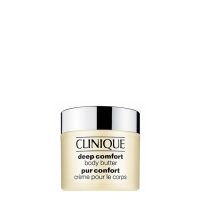 Jar  of  Clinique  Deep  Comfort  Body  Butter  by  Clinique,  a  rich  cream  indicated  for  soothing  and  hydrating  dry  and  rough  body  skin.