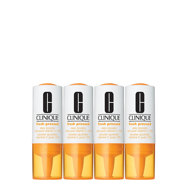 CliniqueFreshPressedDailyBoosterVitaminC4x85ml クリニーク フレッシュ プレスド デイリー ブースター ビタミン C 4x8,5ml - 画像 (1)